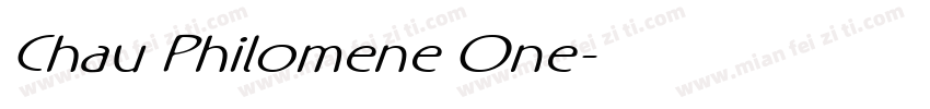 Chau Philomene One字体转换